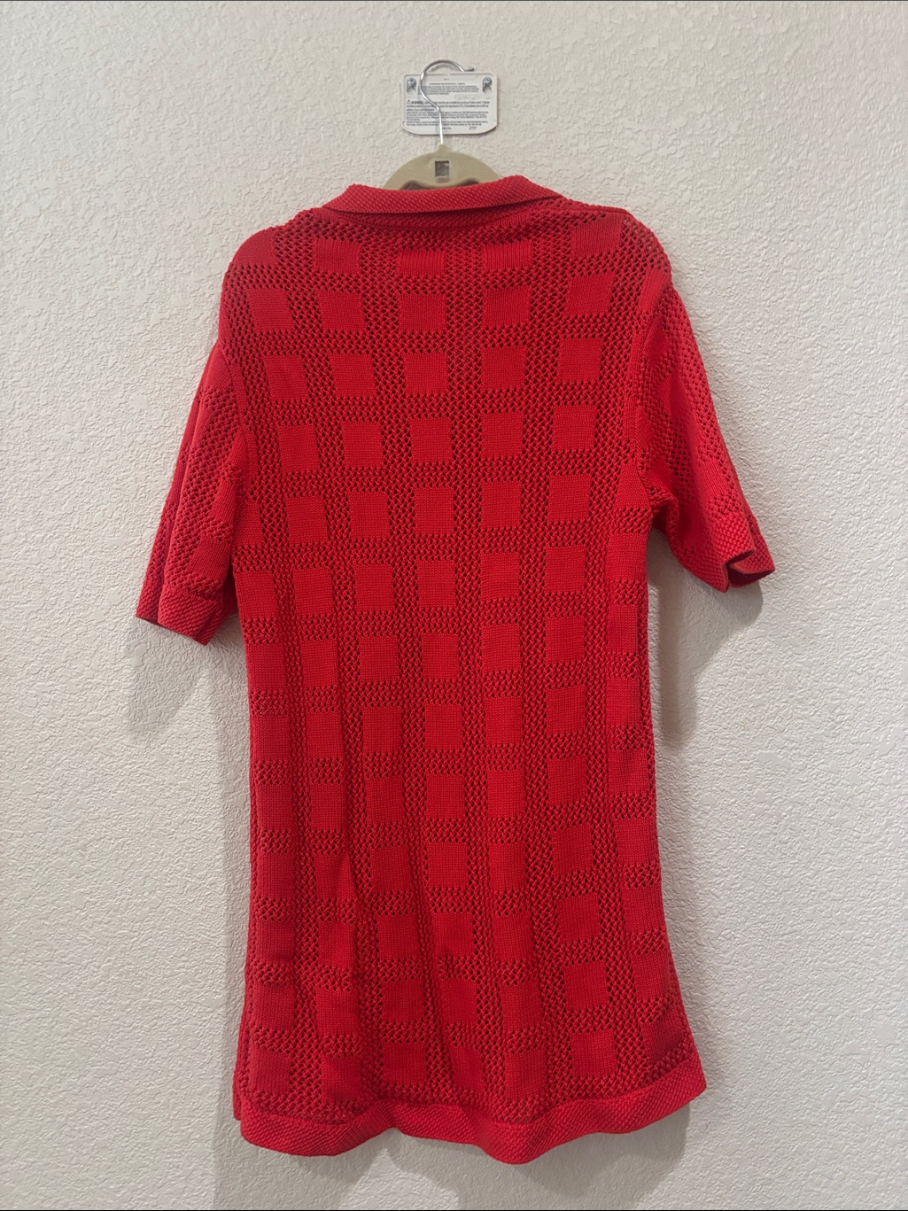 Vintage Red Knit Button-Front Dress — image 3 of 3